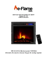 e-Flame USA MONTANA EF-TI18 Owner'S Manual предпросмотр