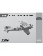 Предварительный просмотр 1 страницы E-FLITE ALBATROS D.Va 25e Instruction Manual