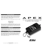 E-FLITE Apex User Manual предпросмотр