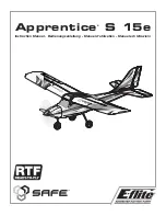 E-FLITE Apprentice S 15e Instruction Manual предпросмотр