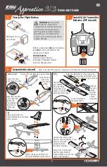 E-FLITE Apprentice STS Quick Start Manual предпросмотр