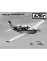 E-FLITE Beechcraft Bonanza 15e ARF Assembly Manual предпросмотр