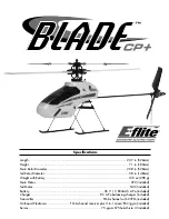 Предварительный просмотр 1 страницы E-FLITE Blade CP Manual