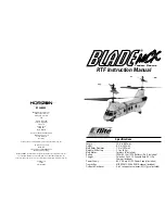 E-FLITE Blade MCX Tandem Rescue Instruction Manual предпросмотр