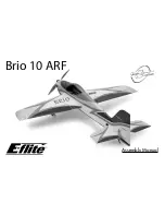 Предварительный просмотр 1 страницы E-FLITE Brio 10 ARF Assembly Manual