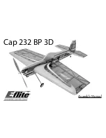 Предварительный просмотр 1 страницы E-FLITE Cap 232 BP 3D Assembly Manual