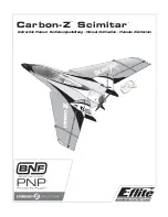 Предварительный просмотр 1 страницы E-FLITE Carbon-Z Scimitar Instruction Manual