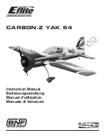 E-FLITE CARBON-Z YAK 54 Instruction Manual предпросмотр