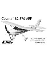 E-FLITE CESSNA 182 370 Assembly Manual предпросмотр