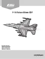 Предварительный просмотр 1 страницы E-FLITE F-16 Falcon 80mm EDF Instruction Manual