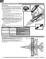 Preview for 12 page of E-FLITE F-16 Falcon 80mm EDF Instruction Manual