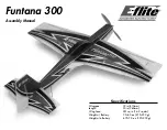 Предварительный просмотр 1 страницы E-FLITE Funtana 300 AR Assembly Manual