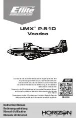 Preview for 1 page of E-FLITE Horizon Hobby UMX Voodoo P-51D Instruction Manual