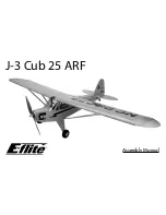 E-FLITE J-3 Cub 25 ARF Assembly Manual предпросмотр