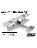 Предварительный просмотр 1 страницы E-FLITE Jenny JN-4 Slow Flyer Assembly Manual