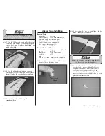 Preview for 6 page of E-FLITE Leader 480 ARF Assembly Manual