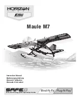 Предварительный просмотр 1 страницы E-FLITE Maule M7 Instruction Manual