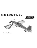 E-FLITE MINI EDGE 540 3D Assembly Manual предпросмотр