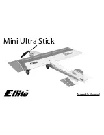 E-FLITE Mini Ultra Stick Assembly Manual предпросмотр