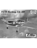 E-FLITE P-51B Mustang 32e ARF Assembly Manual предпросмотр