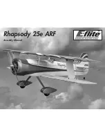 Предварительный просмотр 1 страницы E-FLITE Rhapsody 25e ARF Assembly Manual