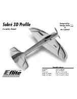 E-FLITE Sobre 3D Profile Assembly Manual preview