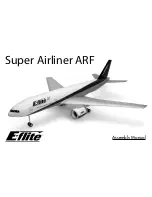 Предварительный просмотр 1 страницы E-FLITE Super Airliner ARF Assembly Manual