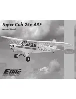 E-FLITE Super Cub 25e ARF Assembly Manual предпросмотр