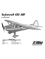 Preview for 1 page of E-FLITE Taylorcraft 450 ARF Assembly Manual