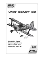 E-FLITE UMX BEAST 3D Instruction Manual предпросмотр