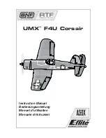 Preview for 1 page of E-FLITE UMX F4U corsair Instruction Manual