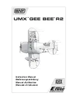 E-FLITE UMX GEE BEE R2 Instruction Manual предпросмотр