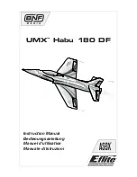 Предварительный просмотр 1 страницы E-FLITE UMX Habu 180 DF Instruction Manual