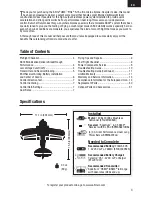 Preview for 3 page of E-FLITE UMX Pitts S-1S Instruction Manual