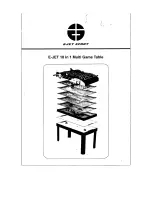E-Jet 10 in 1 Multi-Game Table Assembly Instructions Manual preview