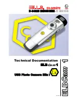 Предварительный просмотр 1 страницы E.L.B. ELBCam 1 Technical Documentation Manual