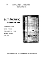 Preview for 1 page of E.L.M. Leblanc GVM 4.20 Installation & Operating Instructions Manual