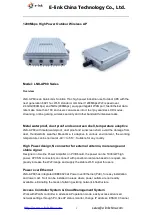 Preview for 1 page of E-LINK LNK-AP80 Series Manual