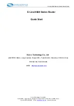 Preview for 1 page of E-Lins H660 series Quick Start Manual