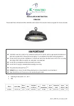 E-matic EHB150C Installation Instruction preview