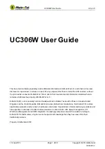 Preview for 1 page of E-MetroTel UC306W User Manual