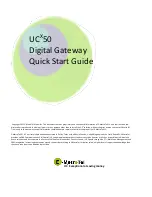 Preview for 1 page of E-MetroTel UCX50 Quick Start Manual