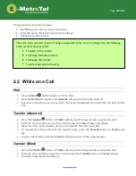 Preview for 10 page of E-MetroTel XSTIM Infinity Phone User Manual