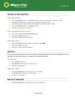 Preview for 11 page of E-MetroTel XSTIM Infinity Phone User Manual