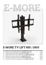 E-MORE TV Lift 650 Assembly Instructions Manual preview