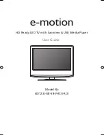 Preview for 1 page of e-motion 40/123J-GB-5B-FHCU-ROI User Manual