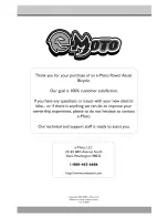 Preview for 16 page of E-MOTO EMT10 User Manual