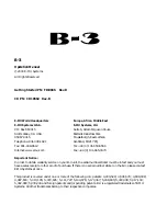 Preview for 2 page of E-Mu B-3 Operation Manual