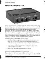 Preview for 5 page of E-Mu E-MU 0202 Getting Started Manual