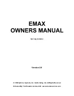 E-Mu EMAX Owner'S Manual preview